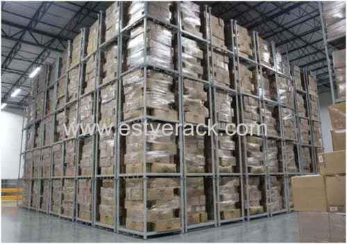 Stackable textile fabric rolls metal storage steel pallet racks