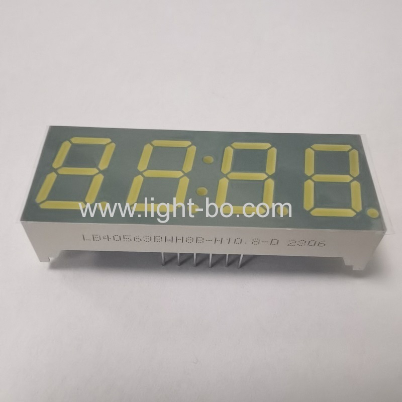 Ultraweiße 0,56" 4-stellige 7-Segment-LED-Uhranzeige mit gemeinsamer Anode für Timer-Controller