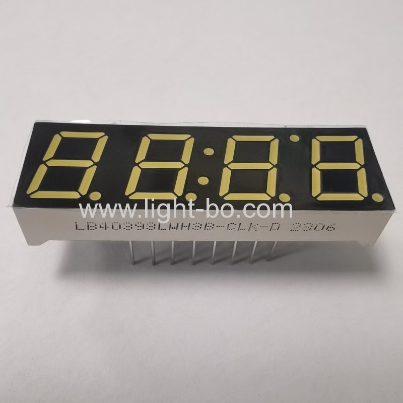 Ultraweiße 10-mm-4-stellige 7-Segment-LED-Uhr mit gemeinsamer Kathode für Wasserreiniger-Controller
