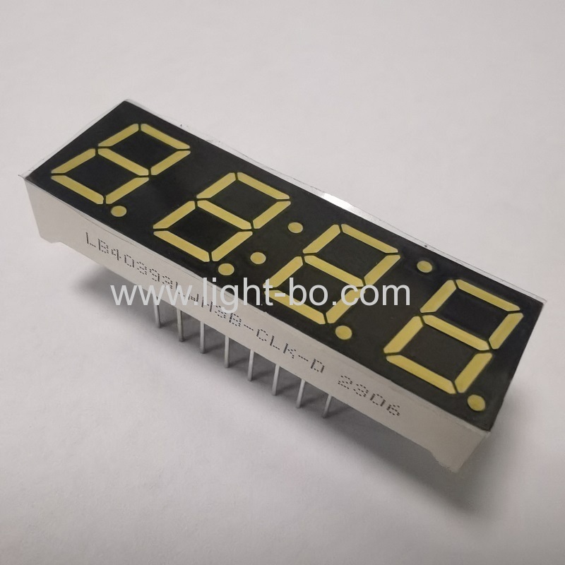 display dell'orologio a led ultra bianco da 10 mm a 4 cifre a 7 segmenti catodo comune per il controller del depuratore d'acqua