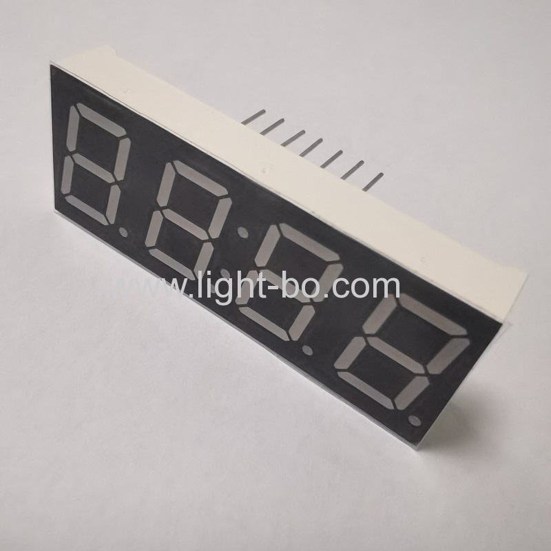 Affichage d'horloge LED bleu ultra brillant à 14 broches, 4 chiffres, 14,2 mm, 7 segments, anode commune pour instruments