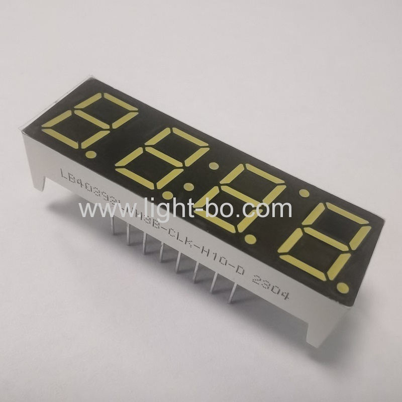 Display orologio a led a 7 segmenti ultra bianco a 4 cifre da 10 mm senza alogeni, catodo comune per friggitrice ad aria
