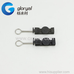 FTTH Plastic insulated strain clamp STC Type Clamp 4 core cable tension clamp