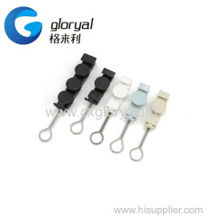 FTTH Plastic insulated strain clamp STC Type Clamp 4 core cable tension clamp