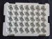 white plastic blister trays customized blister packaging trays for aotuo parts thickness 1mm