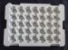 recyclable white plastic blister trays blister packaging trays for auto parts thickness 0.8mm