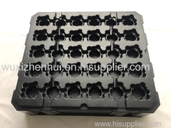 black plastic blister trays for auto parts blister vacuum forming packaging inner containers material PS