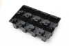 black plastic blister trays for electric parts vacuum forming blister packaging tray material PS