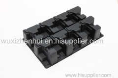 black plastic blister trays for electric parts vacuum forming blister packaging tray material PS