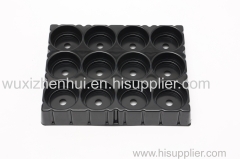 protective plastic blister trays black blister packaging trays material ABS