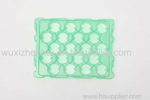 green vacuum plastic blister trays for auto parts blister packaging inner trays material PET