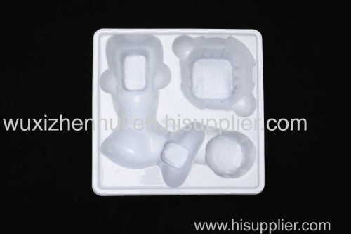 white customized recyclable PET blister pack blister packing trays material PVC