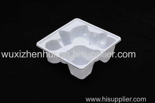 white customized recyclable PET blister pack blister packing trays material PVC