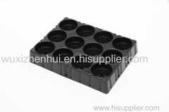 customized black plastic blister trays fold blister packaging tray material PET