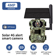 16MP HD Photo 4G Solar Power Outdoor Hunting Camera P2P Mobile Control Sunny Battery Recharging Wild Animal Camera