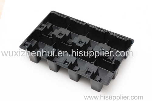 high-quality black plastic blister trays recyclable blister packing stock blister packs material PET