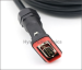 AISG RET control cable 8pin DIN female to 9pin D-sub Male with screw 5m wire for Telecommunication connector