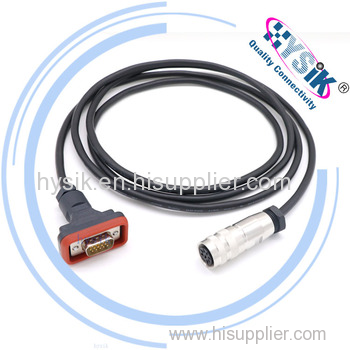 5M Length 1 To 2 AISG Control Ret Cable For RRU And RCU / Huawei ZTE Straight Plug Circular 8pin Communication Cable