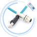 M12 connector 8 pin x code to RJ45 cat6 Gige Ethernet cable industrial camera machine vision cable