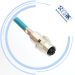 ProfiNet Cat 6a Cable M12 8Pin X-Code Male Connectors To RJ45 Plug Molded Cable
