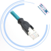 RJ45 8P8C male to male plug Cat5e Cat6a Cat7 Ethernet network patch cable M12 overmolded cable 2m PUR jacket