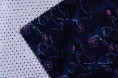 Printed twill mesh fabric