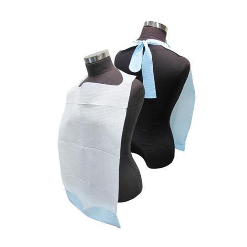 Nursing Home Disposable Adult Paper Bib Disposable Bib Disposable Apron Tissue / Poly Bibs