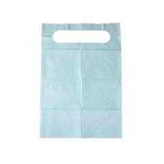 sleeveless high quality pocket design custom adult disposable bib with free sample