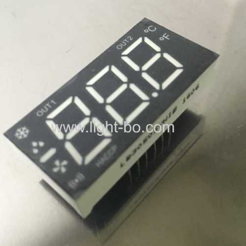 3Digit 12.7mm common cathode white 7 Segment led display for refrigerator control