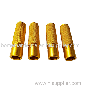 Custom CNC Machining Turning Service Copper Brass Knurled Tube Industrial Parts
