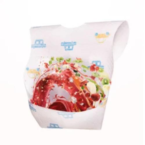 Soft Waterproof 3ply Disposable Baby Bibs with Pocket