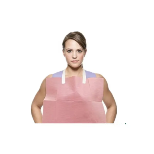 Hot Sale Paper and PE film Disposable Adult Bib