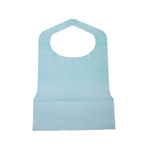 Disposable Medical Adult Paper Bib With Pocket