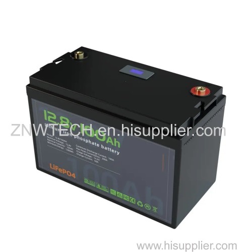 12V100AH LFP Battery Pack 1280Wh Lithium ion Phosphate Battery Pack for RV/Golf Cart/Solay System/Electric Boat