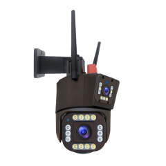 8MP HD Human Tracking Wifi IP PTZ Camera P2P Color IR Night Vision 4pcs Lens Wireless Surveillance Camera