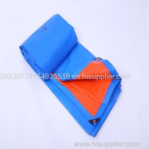 HIGH DENSITY DOUBLE SIDE COATED BLUE ORANGE TARPAULINS