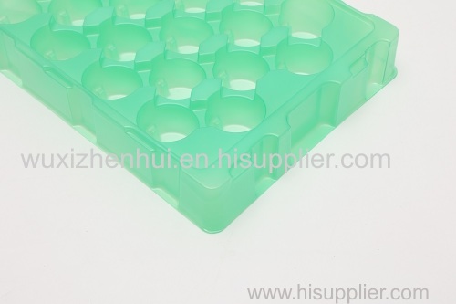 green plastic blister trays for auto parts vaccum forming blister packaging trays material PET