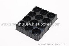 customized black plastic blister shipping trays PET blister inner packaging container supplier