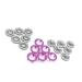 HLD BUTTON wholesale purple color prong snap button for clothes