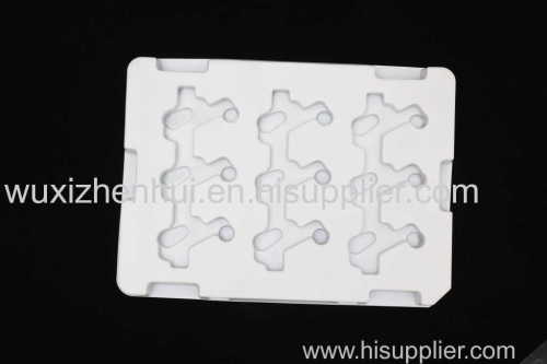 plastic vacuum packaging customized containers high-quality white PET blister trays supplier