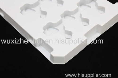 plastic vaccum packaging customized containers high-quality white PET blister trays supplier
