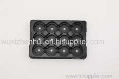 customized black punch plastic blister trays fold blister packaging tray material PET