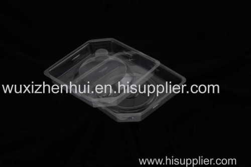 PET recyclable clear plastic insert blister trays vaccum blister stock inner packaging