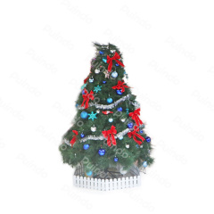 Puindo Artificial Christmas Tree with Ornaments