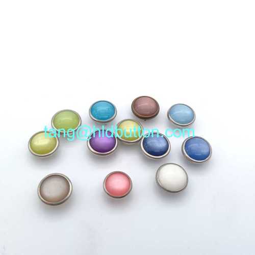 18L brass pearl prong snap button for children clothes