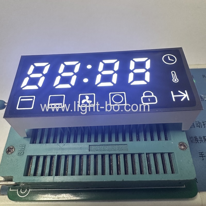 Ultrahellweiße 12-mm-4-stellige 7-Segment-LED-Uhranzeige für die Ofen-Timer-Steuerung