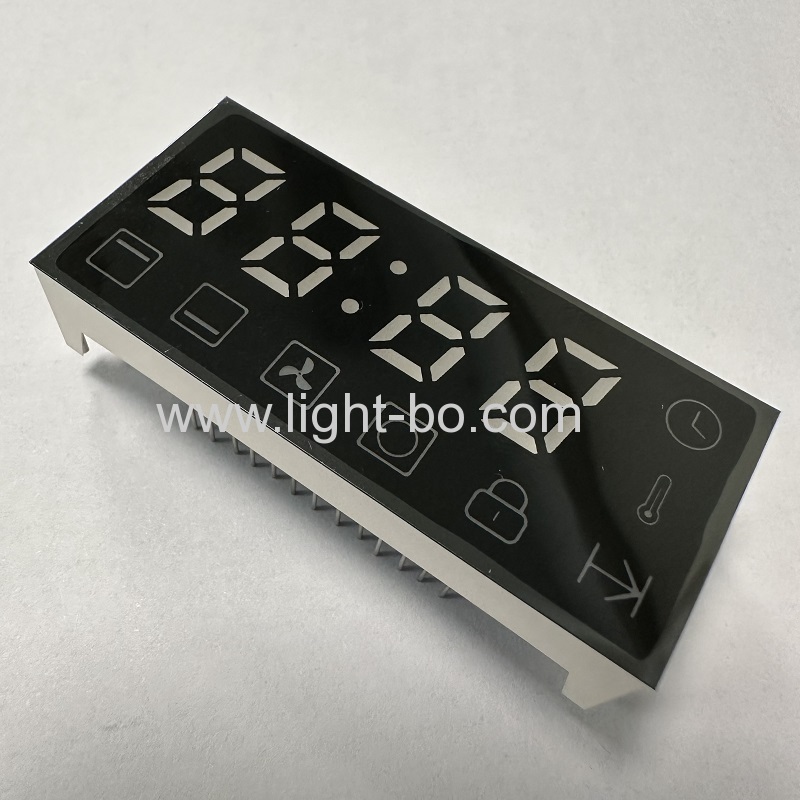 Ultr bright white 12mm 4 Digit 7 Segment LED Clock Display for oven timer control