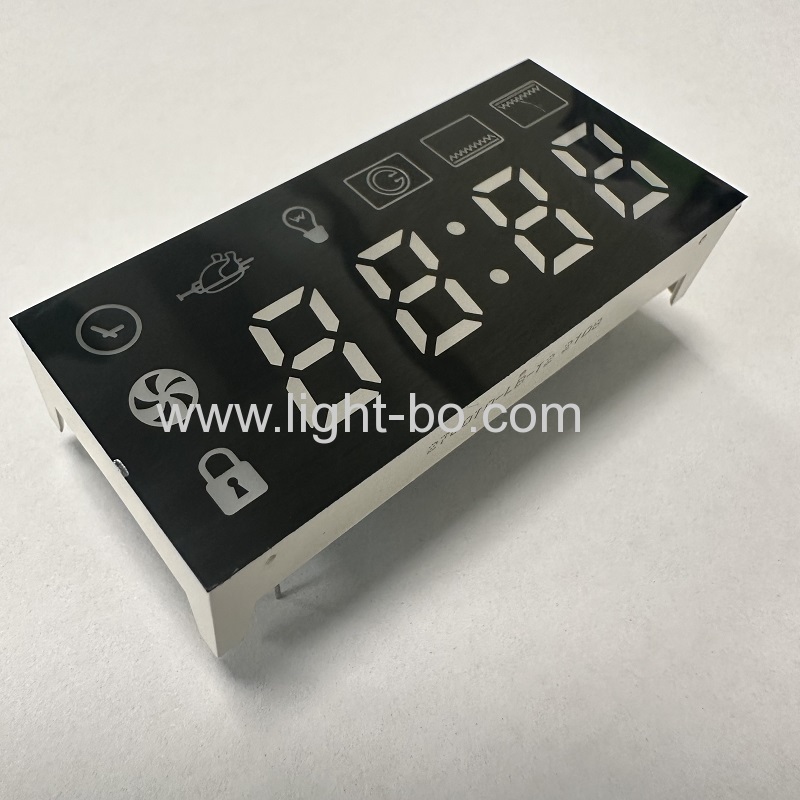 display led de 7 segmentos branco puro cátodo comum de 4 dígitos para controle do timer do forno