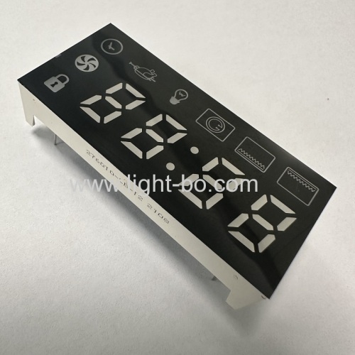 Pure White 7 Segment LED Display 4 Digit Common cathode for Oven Timer Control