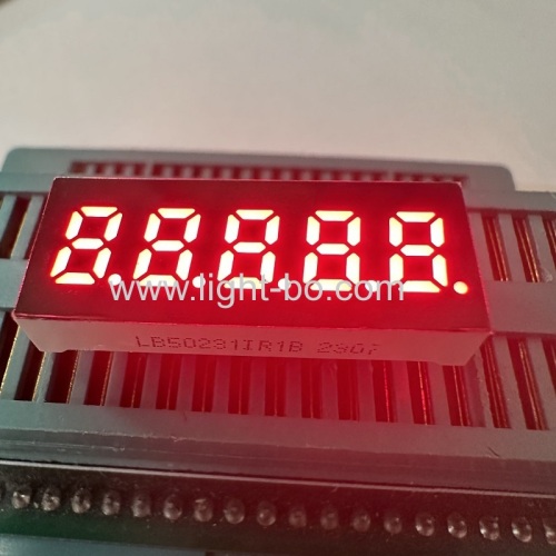 anodo comune per display a led a 7 segmenti a 5 cifre rosso super luminoso di piccole dimensioni per cruscotto